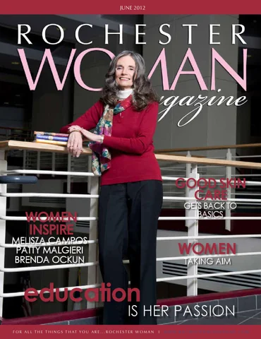 Elvera Berry on the cover of Rochester Woman Magazine