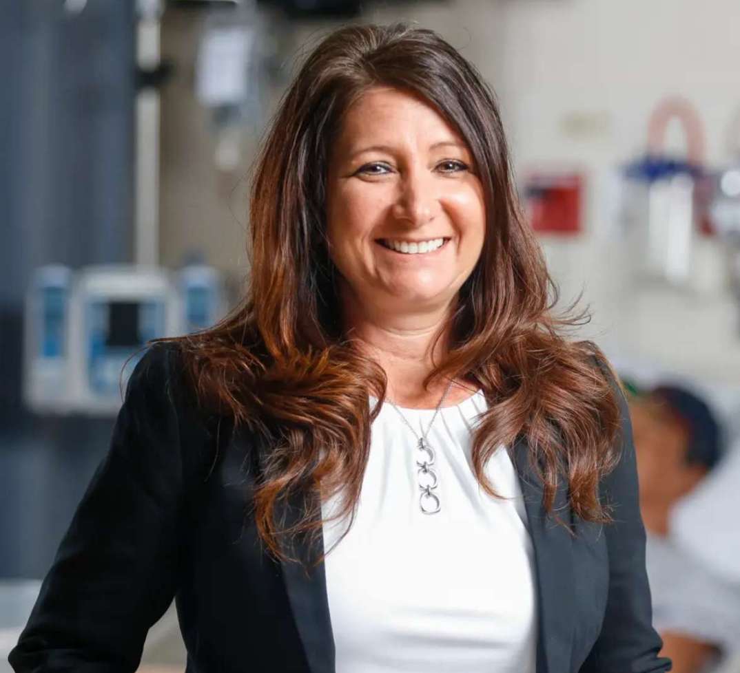 Nursing student with laptop