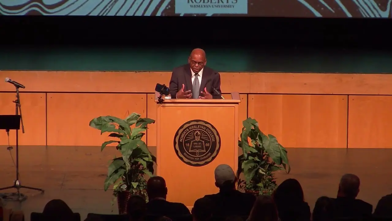 President Hayles addresses chapel